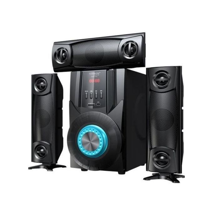 Vitron 3.1CH X-Bass Bluetooth Speaker  System with Remote Control V643 Home Theatre Bluetooth Woofer Speaker System Subwoofer Home Audio System USB SD MP3 FM Radio 100