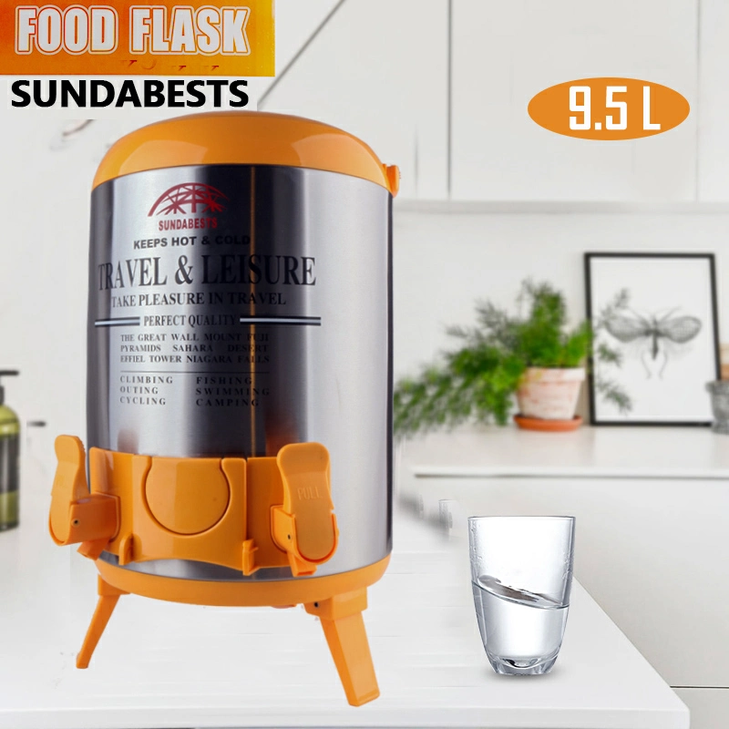 Sundabest Tea Urn, 9.5L [OFFER 🎉 OFFER🎉 ] Sundabest Double-Tap kitchen and outdoor Portable Hot/Cold