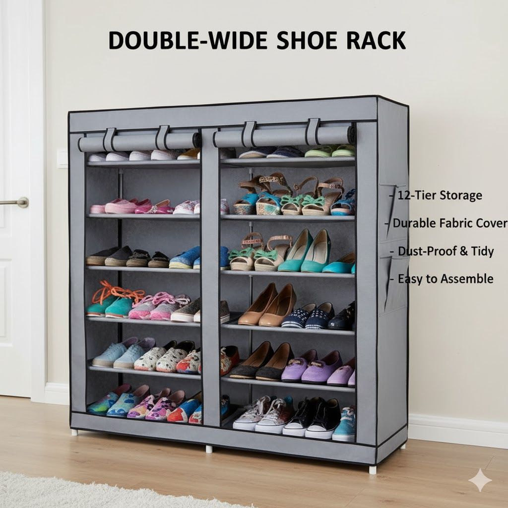 Best price for Shoe Rack ,36 Pairs2 Column [OFFER 🎉 ] Portable With ...