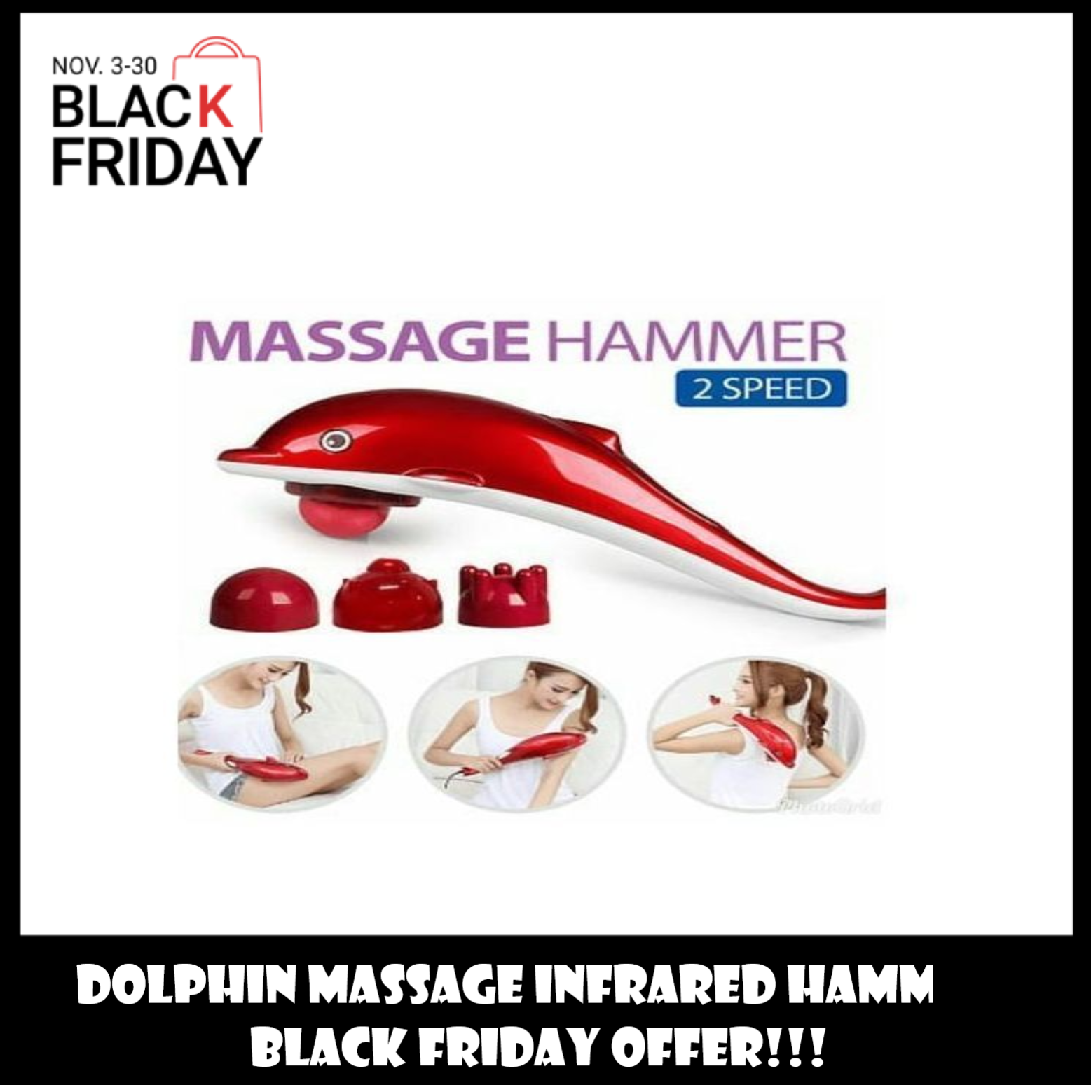 Dolphin Massage Infrared Hammer Full Body Massager