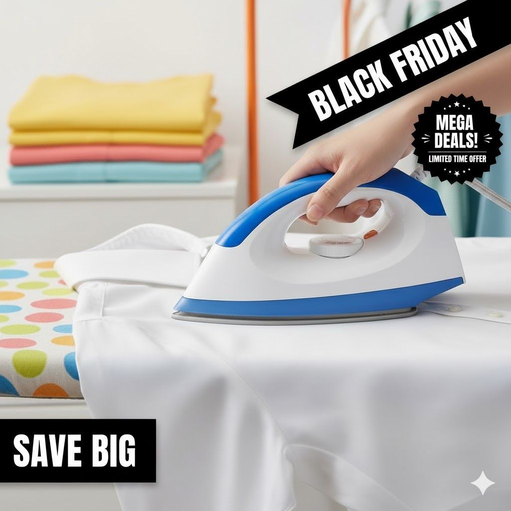 Iron Box Non-Stick Soleplate Ironbox  Fast Heating & Energy Efficient