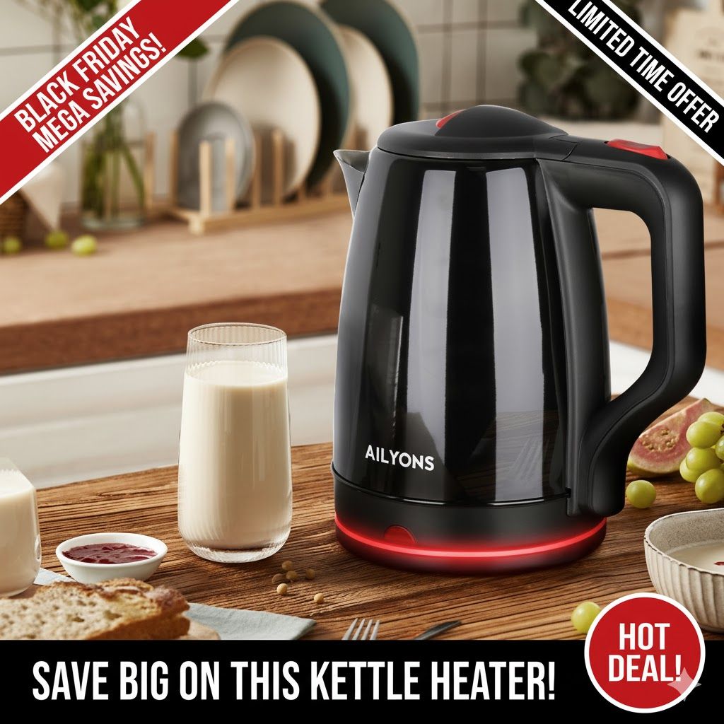 AILYONS 2.2 LITRES LUXURY KETTLE HEATER JUG