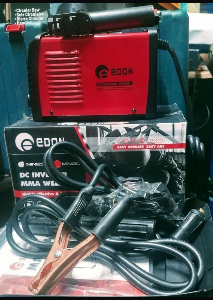 WELDER MACHINE. Edon Mini -300S Heavy Duty MMA Arc Welder Machine Dc Inverter Welder With Digital Display Portable Welding Machine, Its light weight is very useful for contraction purpose.