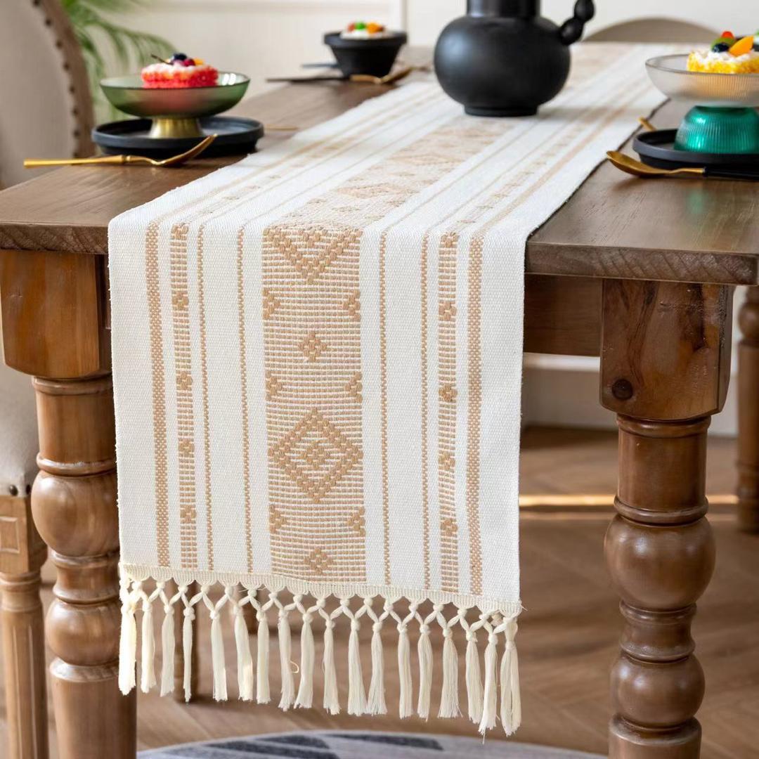TABLE RUNNERS. High quality table runners, Adds elegance to weddings, events, and special gatherings, Protects dining tables from heat, spills, and scratches, Lightweight and foldable.