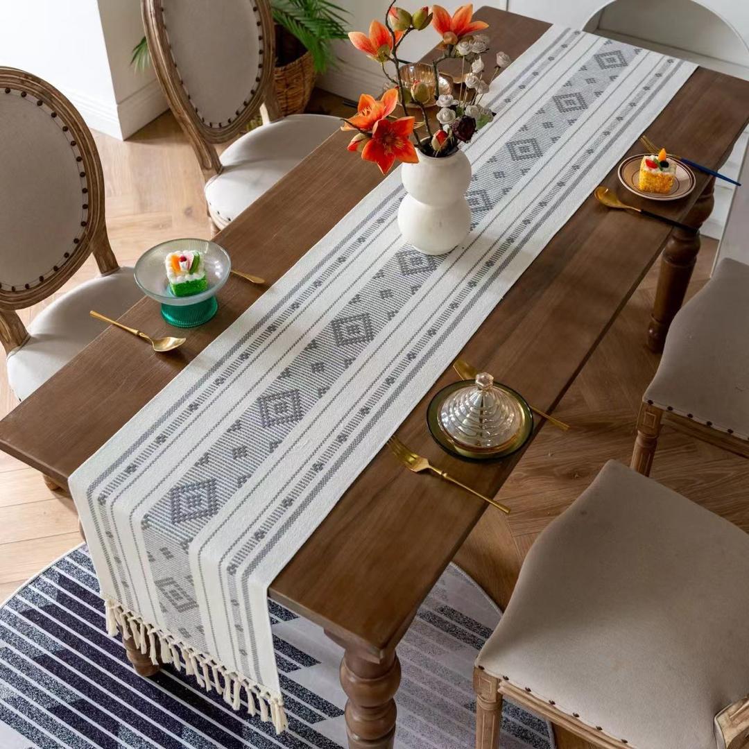 TABLE RUNNERS. High quality table runners, Adds elegance to weddings, events, and special gatherings, Protects dining tables from heat, spills, and scratches, Lightweight and foldable.