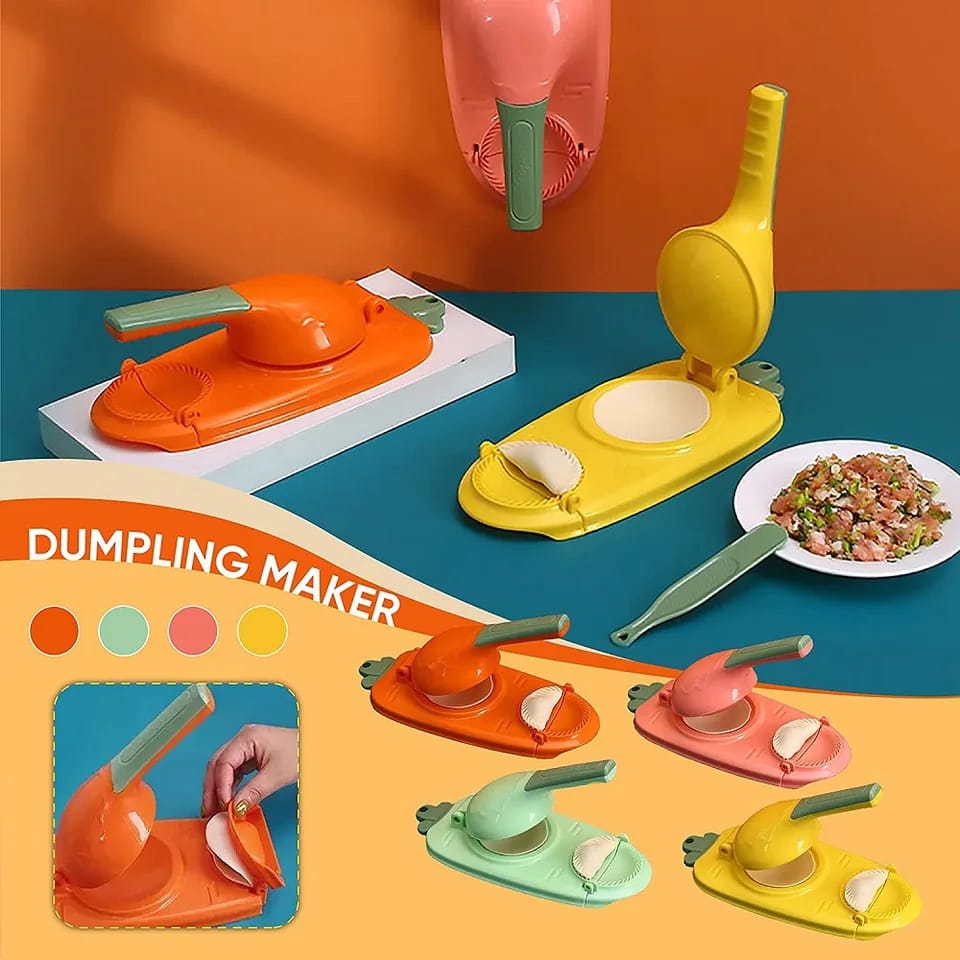 2 In 1 Press Dumpling/Samosa Mold Maker.PREMIUM QUALITY – The dumpling press maker Suit for: for helping you make various food like dumpling wrappers, tortillas, mini pizza,