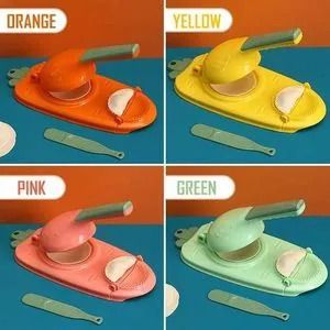 2 In 1 Press Dumpling/Samosa Mold Maker.PREMIUM QUALITY – The dumpling press maker Suit for: for helping you make various food like dumpling wrappers, tortillas, mini pizza,