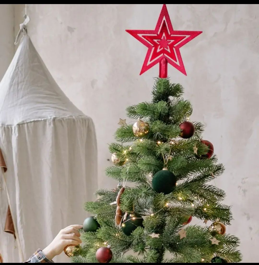 Christmas tree Star Shaped topper decor for Artificial Trees