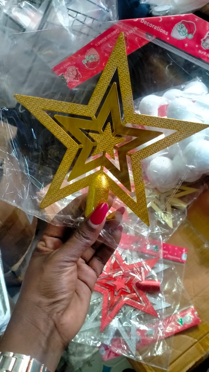 Christmas tree Star Shaped topper decor for Artificial Trees