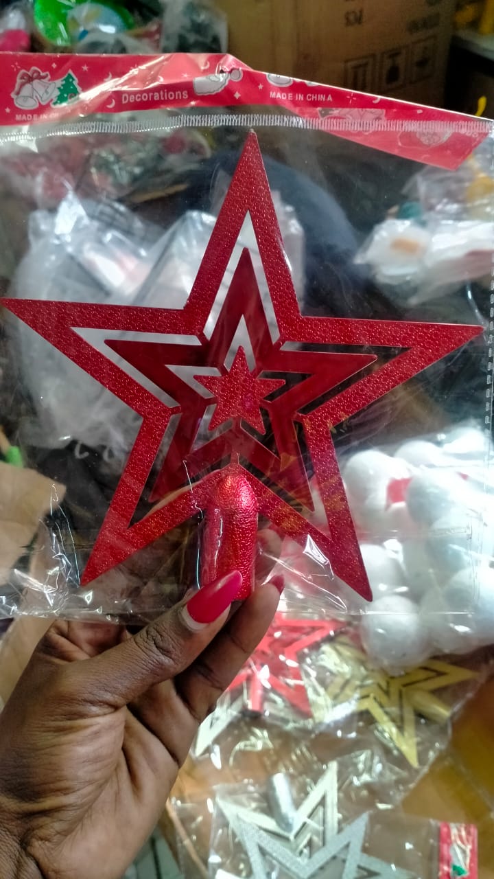 Christmas tree Star Shaped topper decor for Artificial Trees