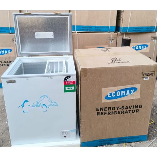 CLEARANCE OFFER Ecomax 119 Litres Deep Freezer--Energy Saving 3-Star Rated, Compact & Efficient