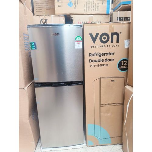 CLEARANCE OFFER VON 195 litres VRT-196DRHX double door refrigerator