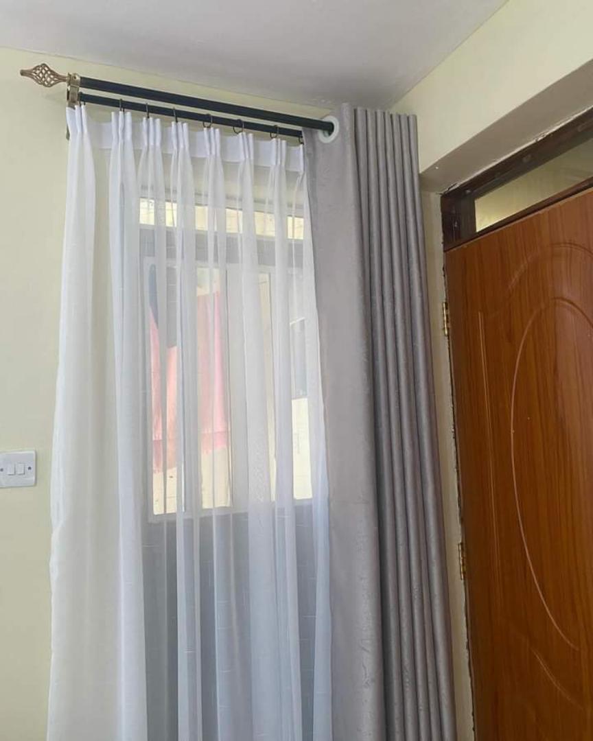 3Pcs Gray Curtains Set with Premium Floral Sheers – Heavy Fabric for Windows & Doors – 1.5m x2 Panels + 1 Sheer grey curtains