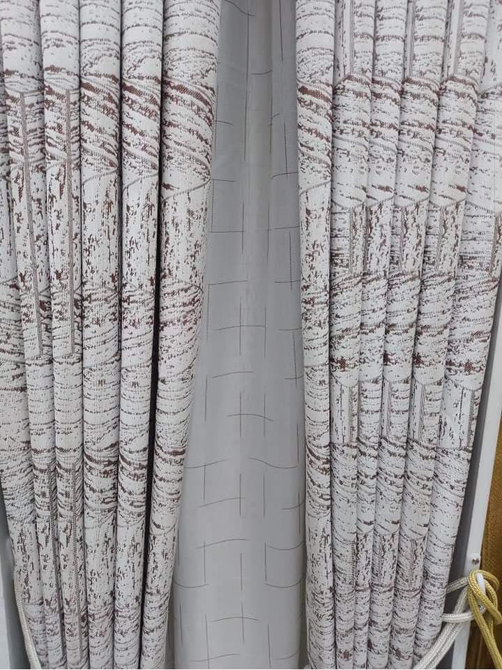 Brown Modern Blackout Curtains Window Blinds Finished Drapes Window Blackout Curtains Living room ready made