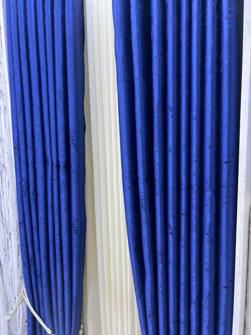 BLACK CURTAINS WITH SHEERS - 2Pcs Curtains (4 feet each) + 1pc premium heavy Sheer - Elegant Living and Bed Room Set – Ready made-to-Hang - WITH and WITHOUT SHEER option available to select