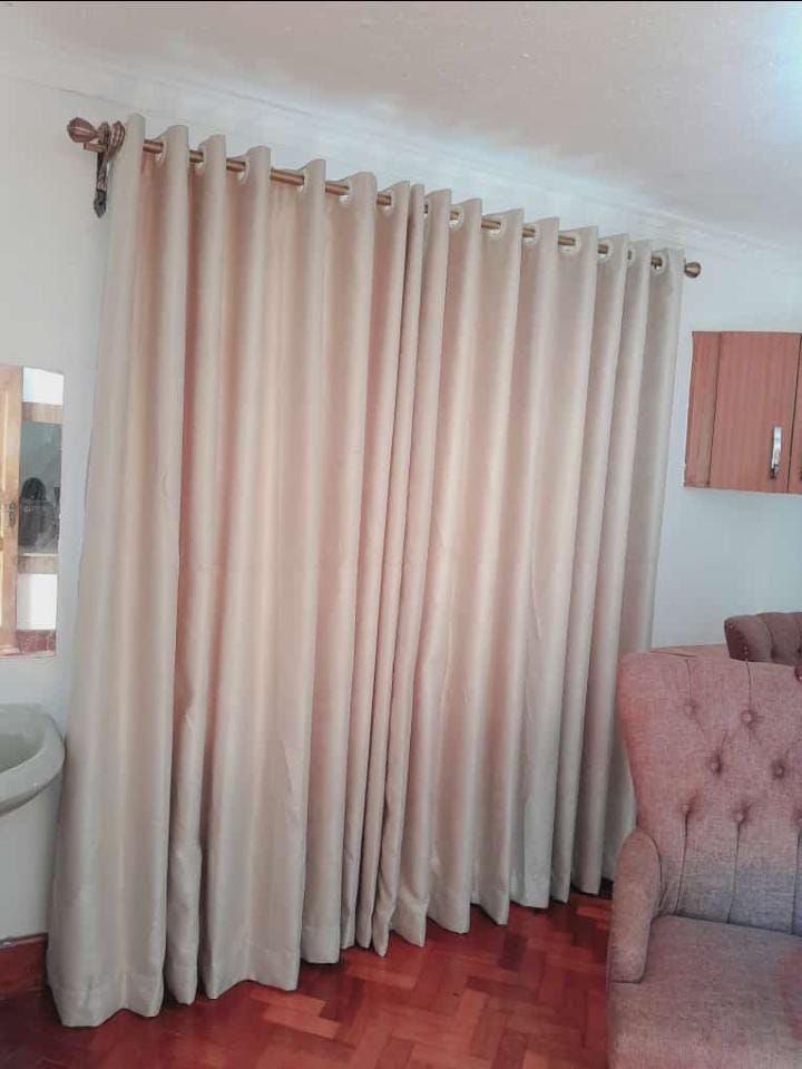 BLACK CURTAINS WITH SHEERS - 2Pcs Curtains (4 feet each) + 1pc premium heavy Sheer - Elegant Living and Bed Room Set – Ready made-to-Hang - WITH and WITHOUT SHEER option available to select