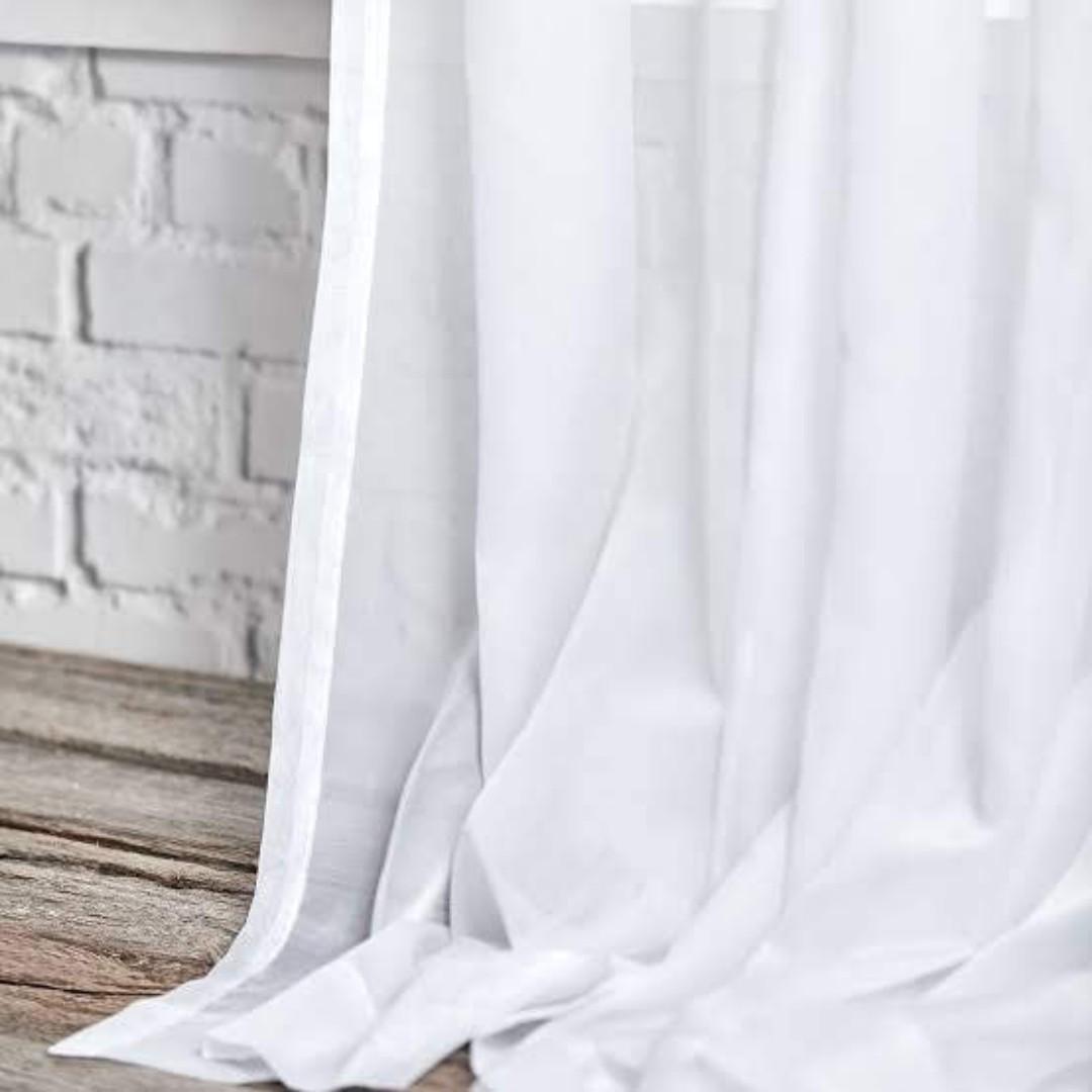 3PCS FULL SET Gray  Curtains Set | Heavy Fabric + Free Sheer | Living Room & Bedroom | Ready Made. Grey Blackout Curtains Set