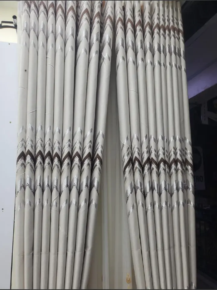 BROWN CURTAINS WITH SHEERS - 3PCS Set -  Curtains [1.5M +1.5M] + FREE SHEER /NET  Window and Door Curtains - Elegant Living and BedRoom Set – Ready made-to-Hang with Curtain Rods.