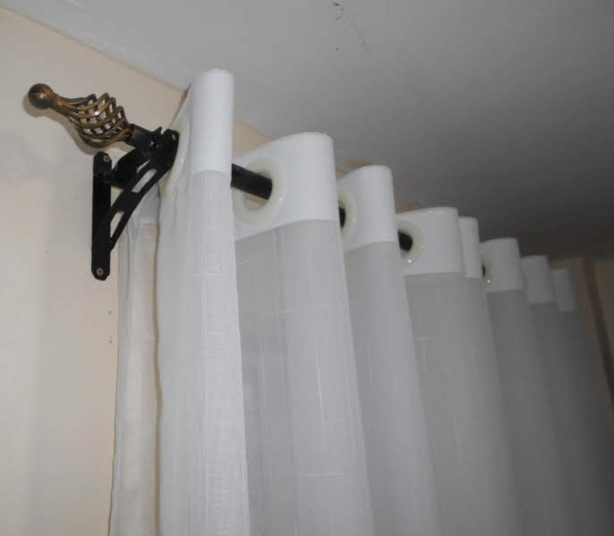 Kitchen curtain sheers Window Sheers Standard  size 2Pcs