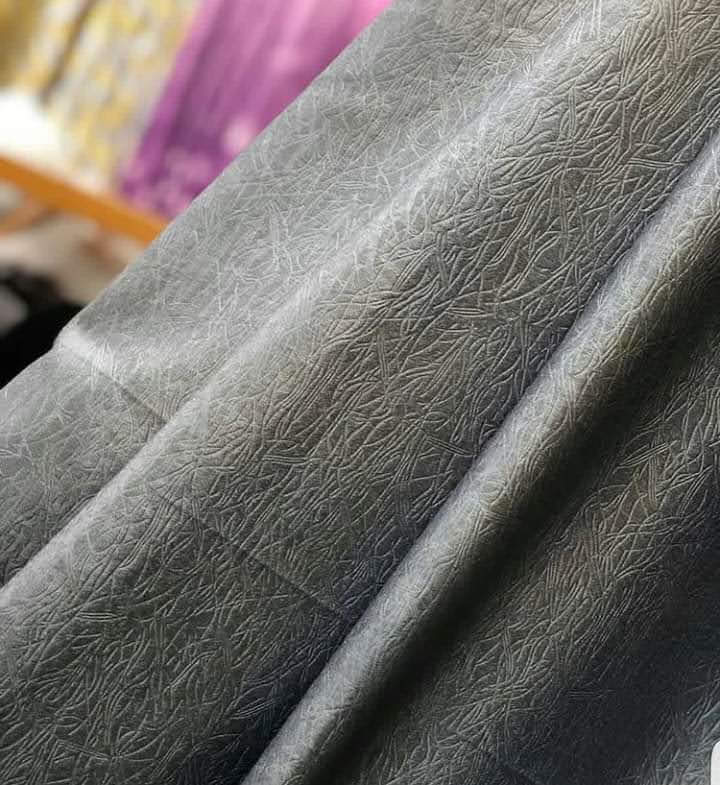 3PCS FULL SET Gray  Curtains Set | Heavy Fabric + Free Sheer | Living Room & Bedroom | Ready Made. Grey Blackout Curtains Set