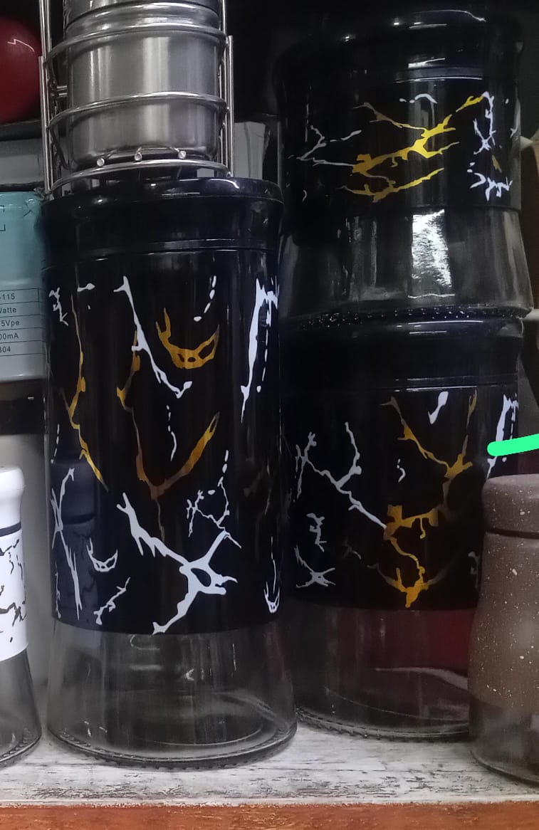 3pcs KITCHEN glass storage jars