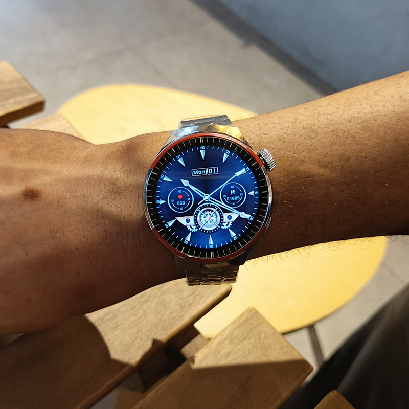 Stainless Steel Smart Watch Full Touch Fashion Sport SmartWatches Men/Women Smart Watch Heart Rate Fitness Tracker Bluetooth Call Wristwatch For All Phones