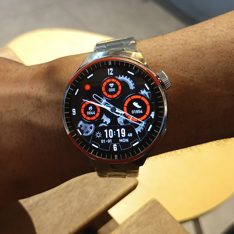 Stainless Steel Smart Watch Full Touch Fashion Sport SmartWatches Men/Women Smart Watch Heart Rate Fitness Tracker Bluetooth Call Wristwatch For All Phones