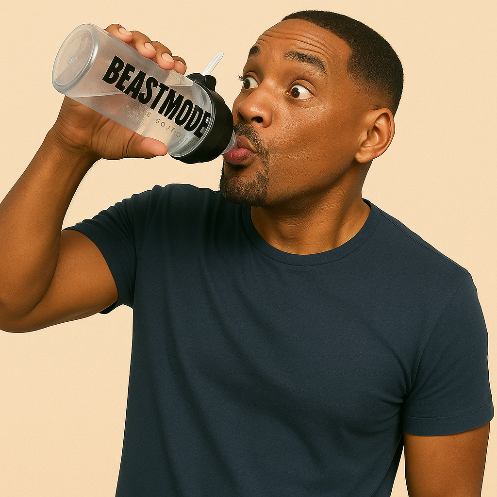 600ml Sports Shaker Bottle for GYM with Straw Protein Shake & Water Cup Portable Fitness Bottle Leakproof Plastic Cup