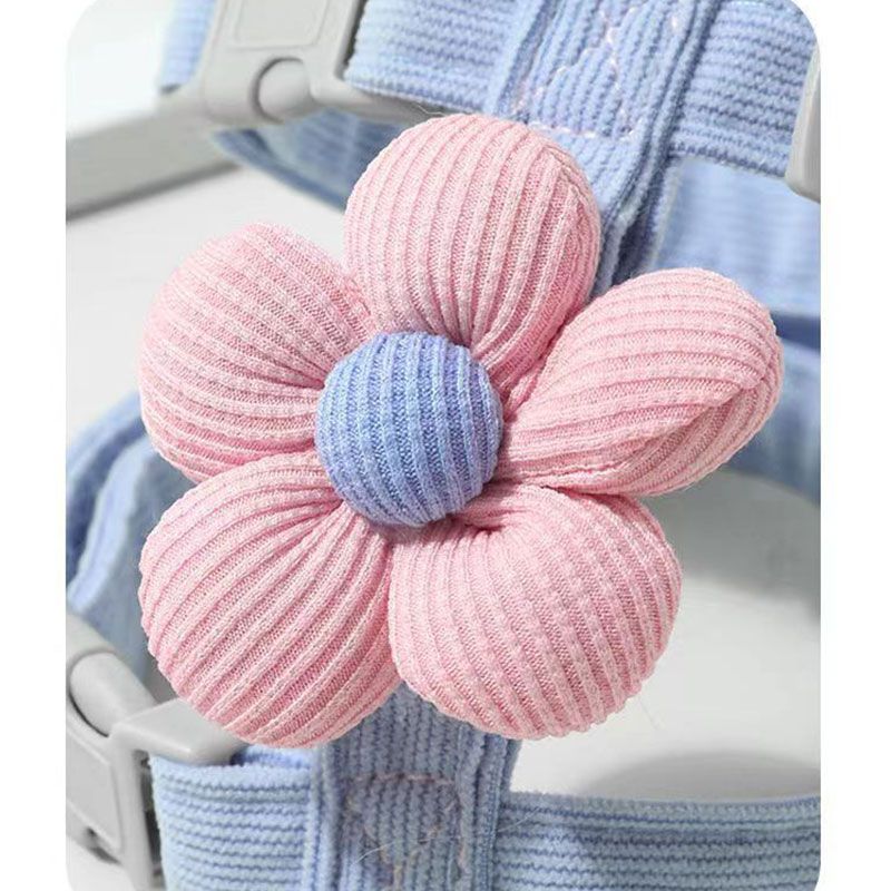 Cat leash, cute flower shape, multi-color optional Small dog leash, pet outing leash