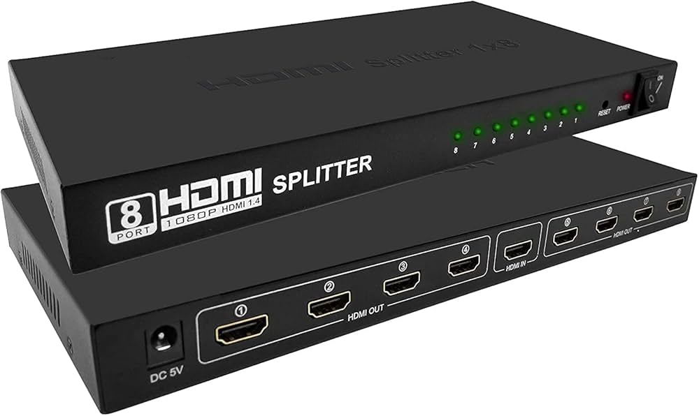 8-Port 4K HDMI Splitter