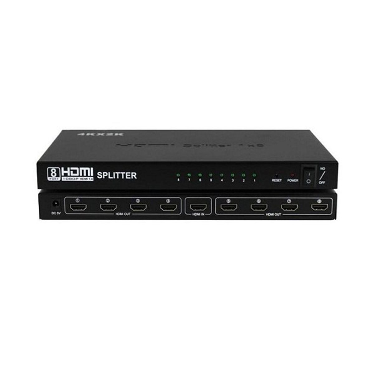 8-Port 4K HDMI Splitter