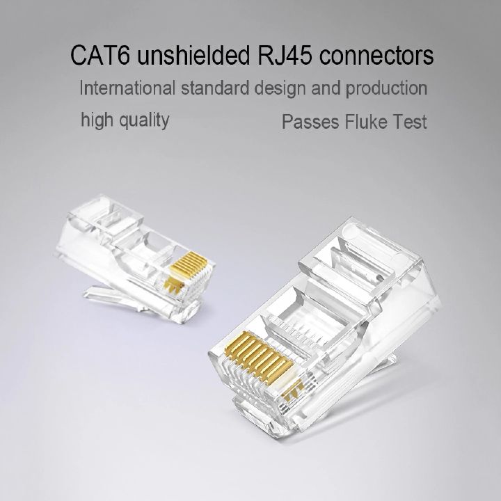 RJ45 connector CAT6 ethernet cable plug (1000pieces)