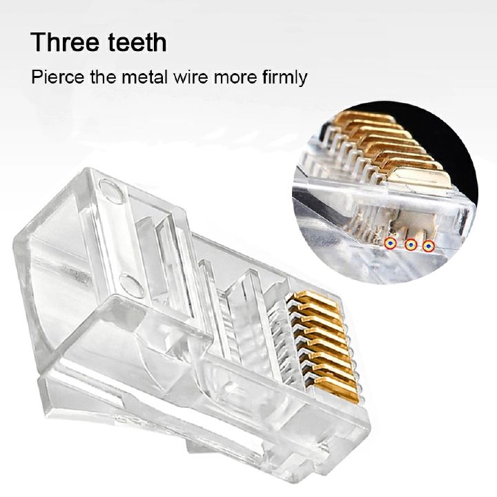 RJ45 connector CAT6 ethernet cable plug (1000pieces)