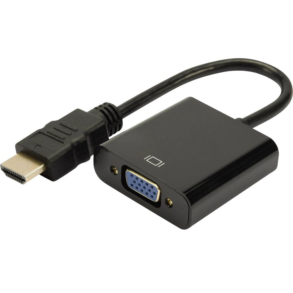 HDMI to VGA Adapter 1080p with Audio Cable (Male to Female)