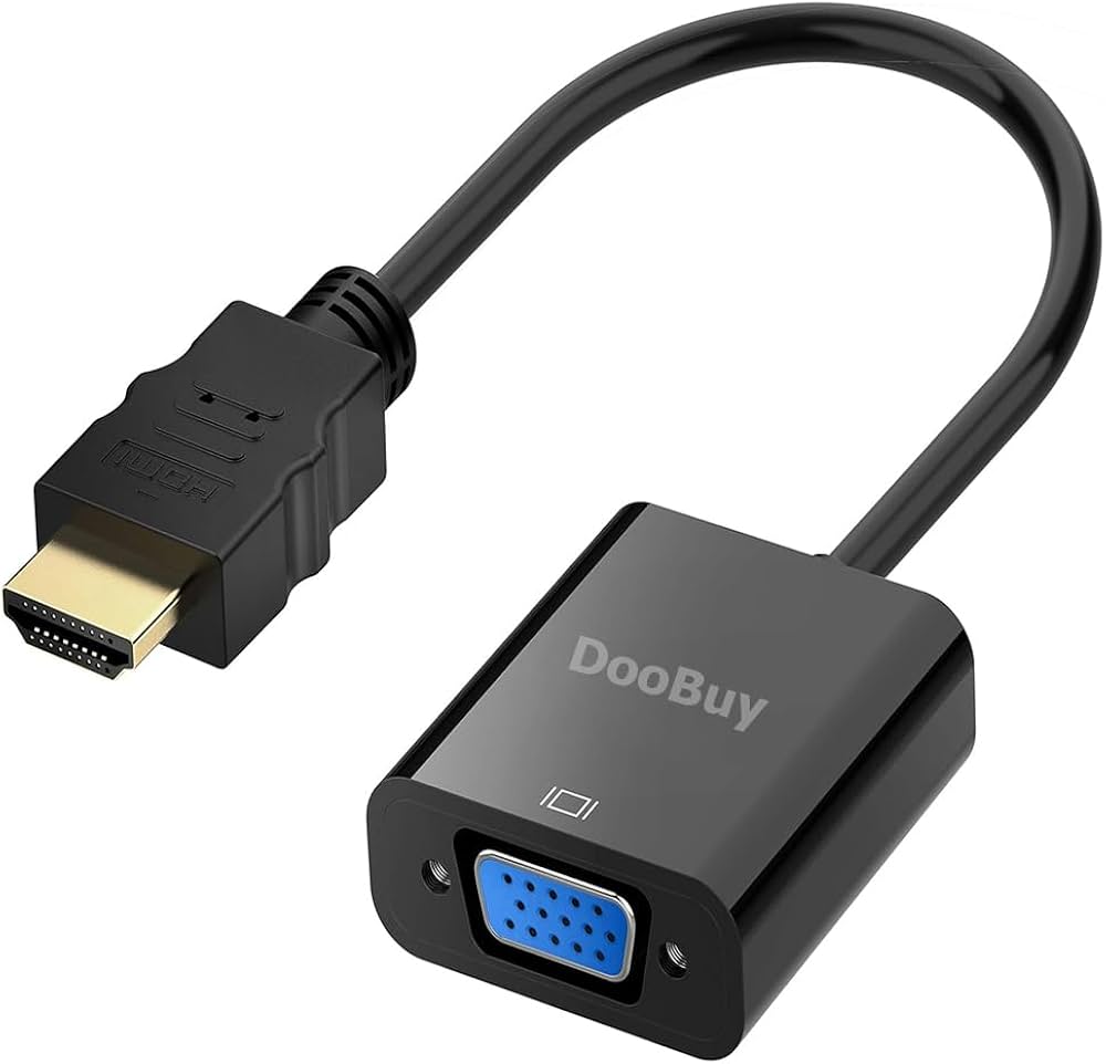 HDMI to VGA Adapter 1080p with Audio Cable (Male to Female)