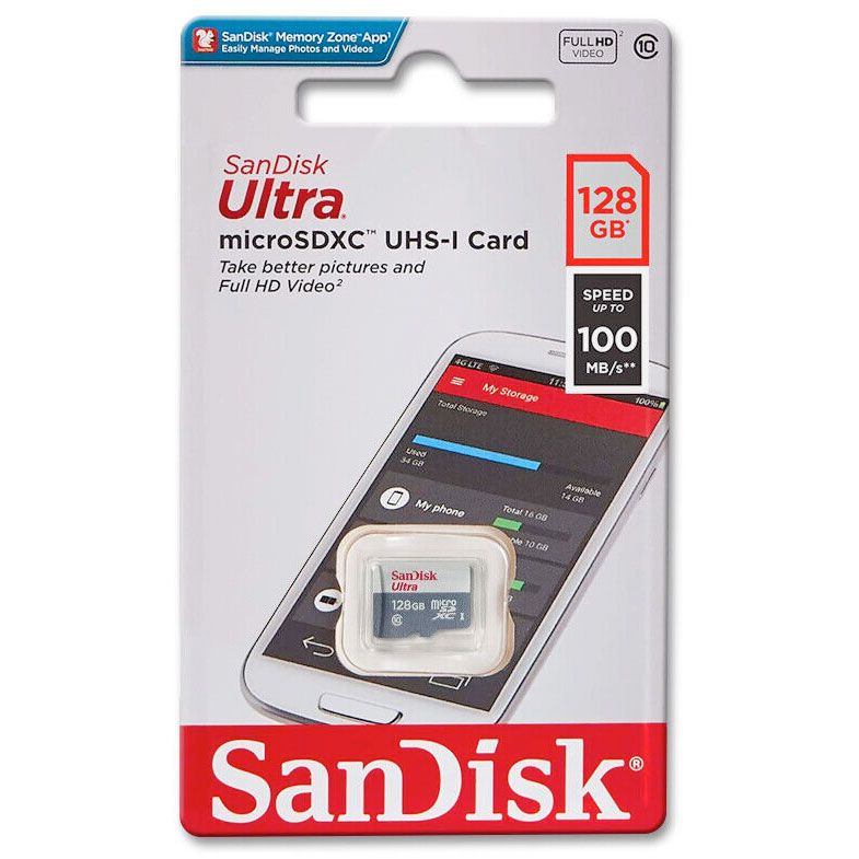 SanDisk Ultra SDXC 128GB 100MB/s Memory card