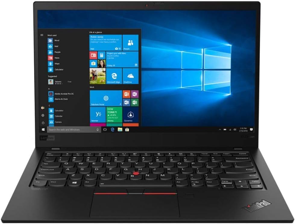 Lenovo ThinkPad X1 Carbon Intel Core i7 7th Gen 8GB RAM 256GB SSD 14" Inches FHD Display