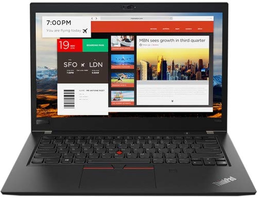 Lenovo ThinkPad T480s Intel Core i5 8th Gen 8GB RAM 256GB SSD 14 Inches FHD Display