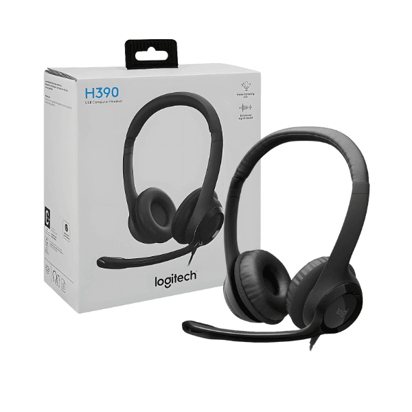 Logitech H390 USB Headphone Noise Canceling Microphone