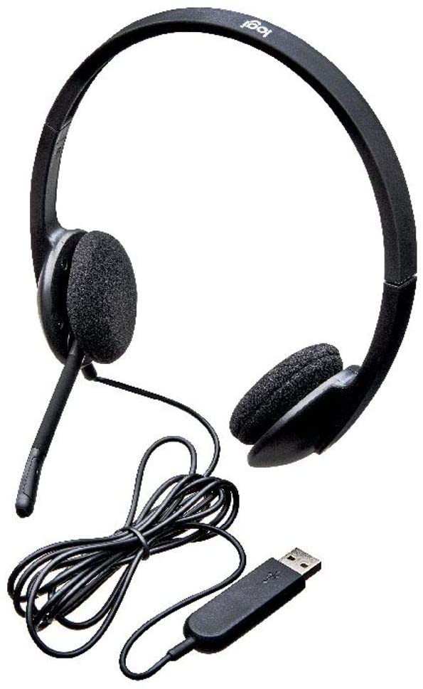 Logitech H340 Wired USB Stereo Headset with Noise-Cancelling Mic