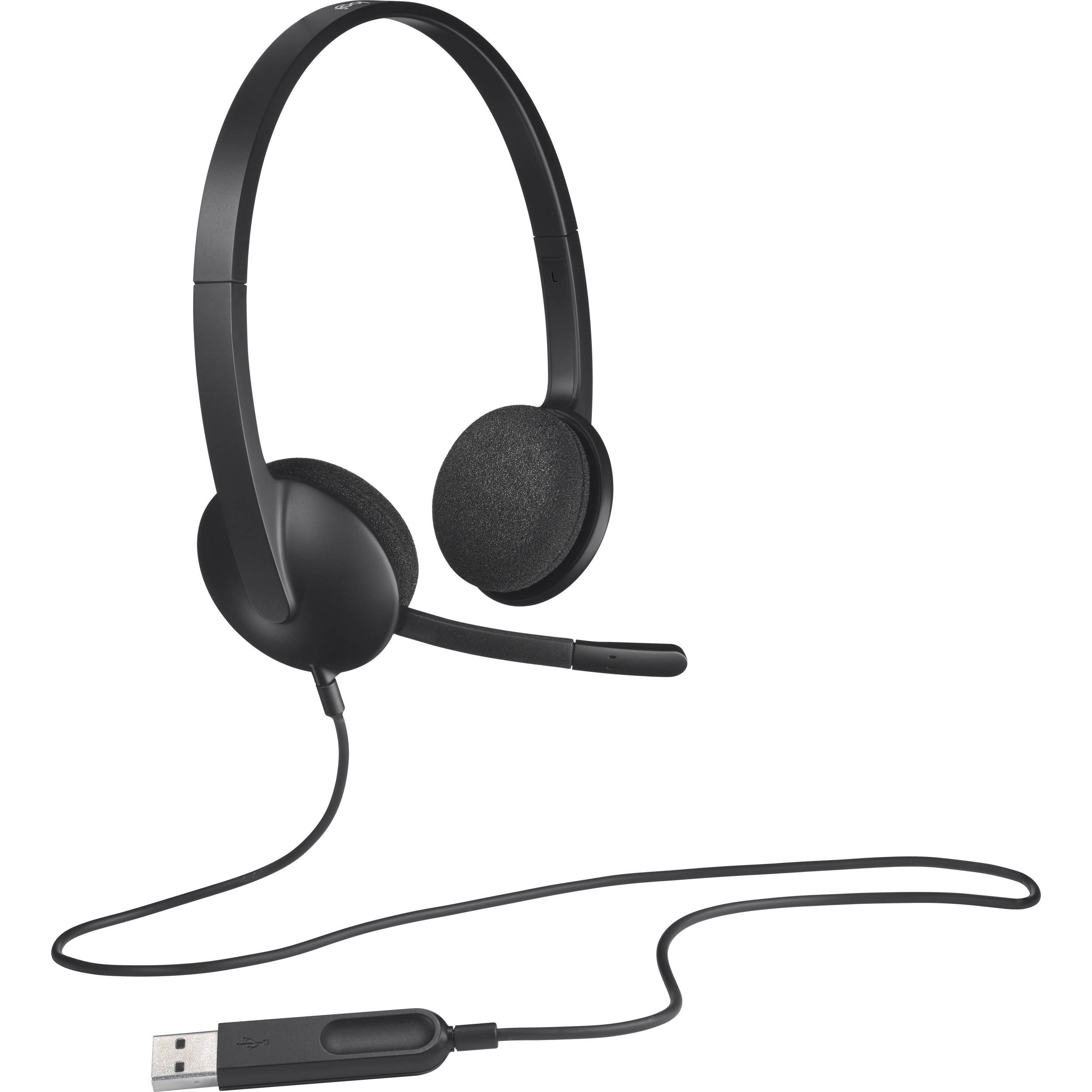 Logitech H340 Wired USB Stereo Headset with Noise-Cancelling Mic