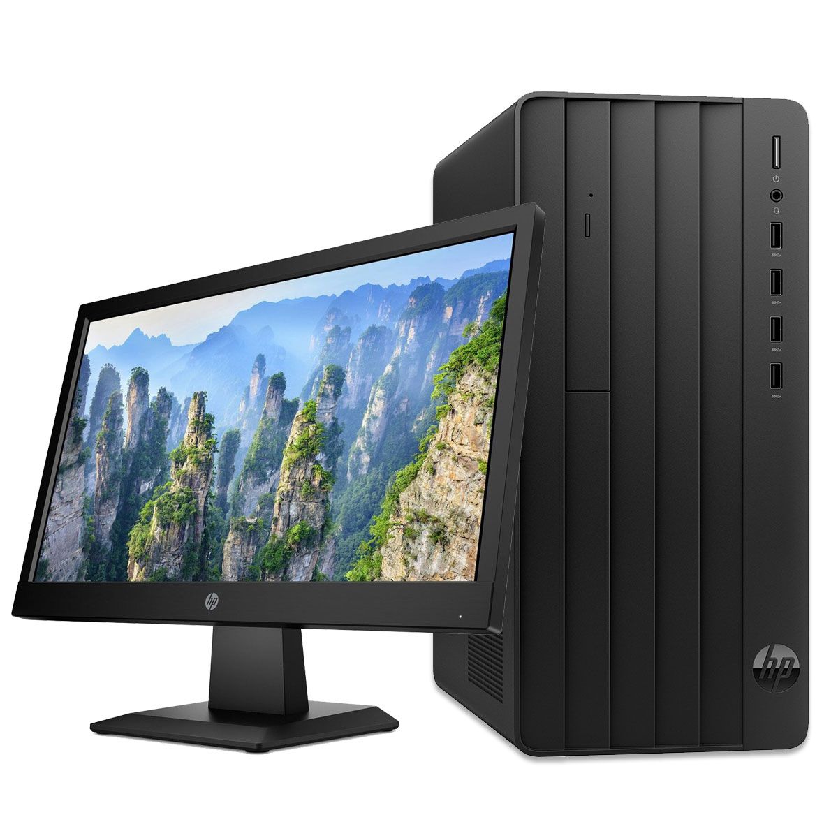 HP PRO TOWER 290 G9 CORE i3-14100 |4GB| 256SSD |DOS+HP V22VG5 FHD 21.5" Display
