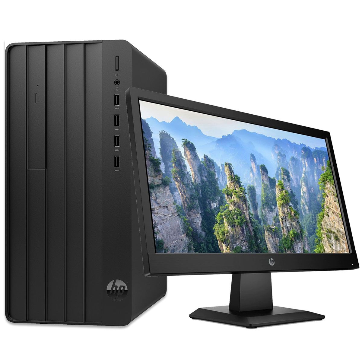 HP PRO TOWER 290 G9 CORE i3-14100 |4GB| 256SSD |DOS+HP V22VG5 FHD 21.5" Display