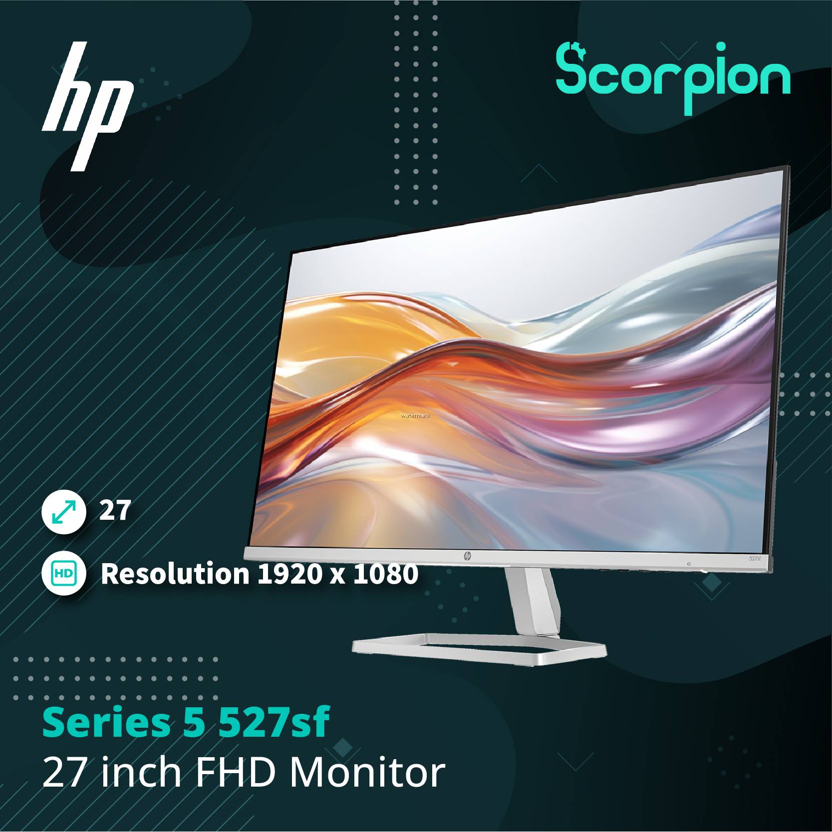 HP Series 5 27 inch FHD Monitor 100Hz Refresh Rate – 527sf