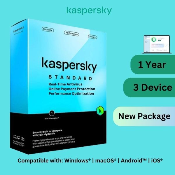 Kaspersky Standard Anti-Virus 2025, 3 Devices , 1 Year ,