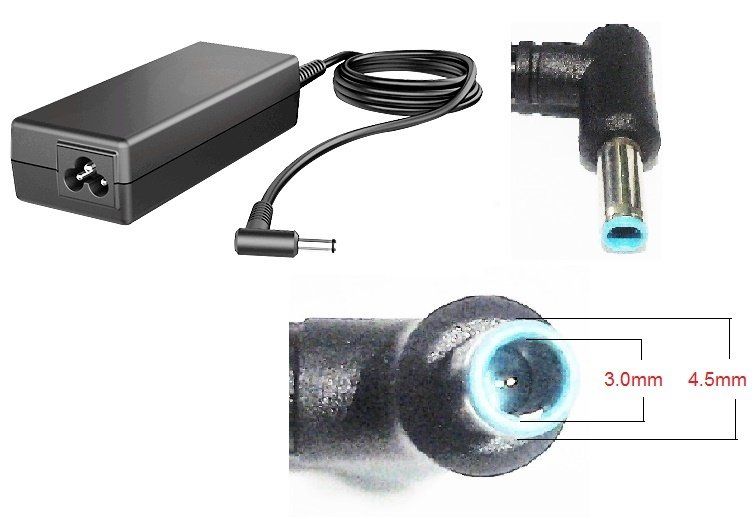Original HP Blue pin Laptop Adapter 19.5V 2.31A 4.5 X 3.0
