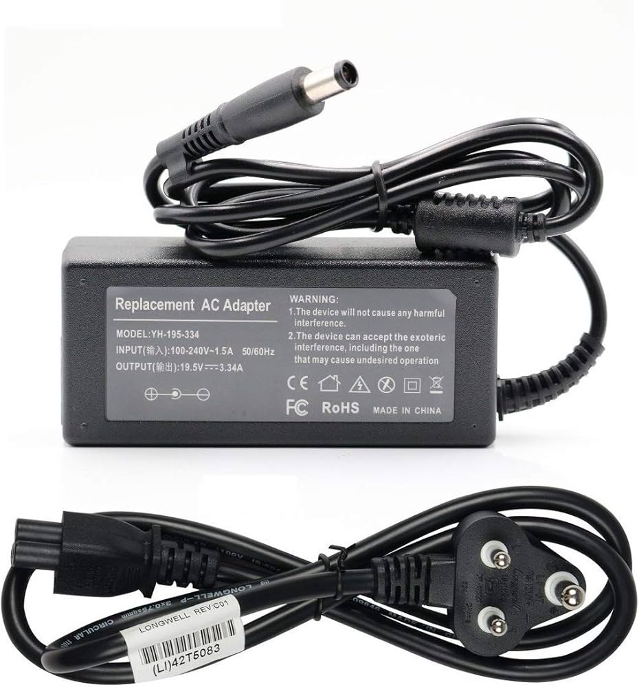 Dell 19.5V 3.34A laptop charger (Replacement)