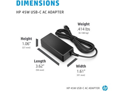 Original HP USB-C 45W AC Adapter