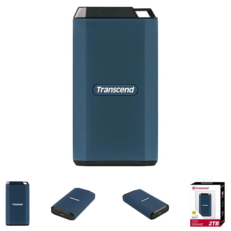Transcend 2Tb, External Ssd, Esd410C, Usb 3.1 Gen2,Type-C,