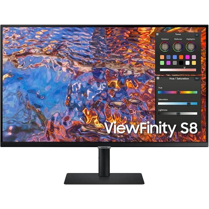 "Samsung ViewFinity S8 32"" UHD HDR USB-C Monitor, Height, Pivot, Swivel & Tilt Adjustable, Black Color,